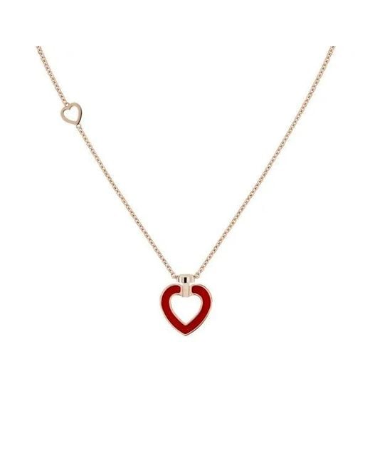 Fred Metallic Pretty Medium Model Heart Pendat Necklace