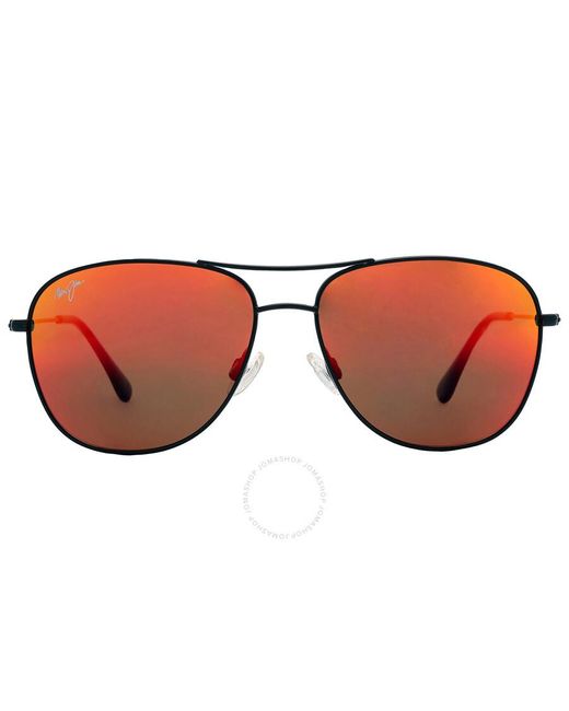 Maui Jim Brown Cliff House Hawaii Lava Pilot Sunglasses Rm247-02 59