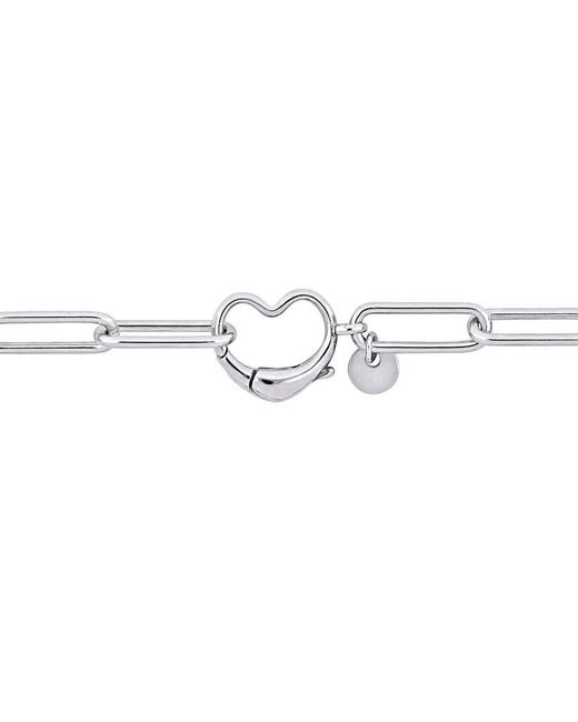 Amour Metallic Paper Clip Link Bracelet