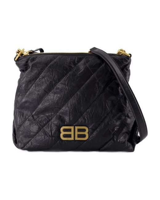 Balenciaga Black Crush Shoulder Bag