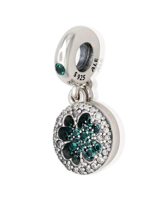 PANDORA Lucky Four Leaf Clover Dangle Charm | Lyst UK