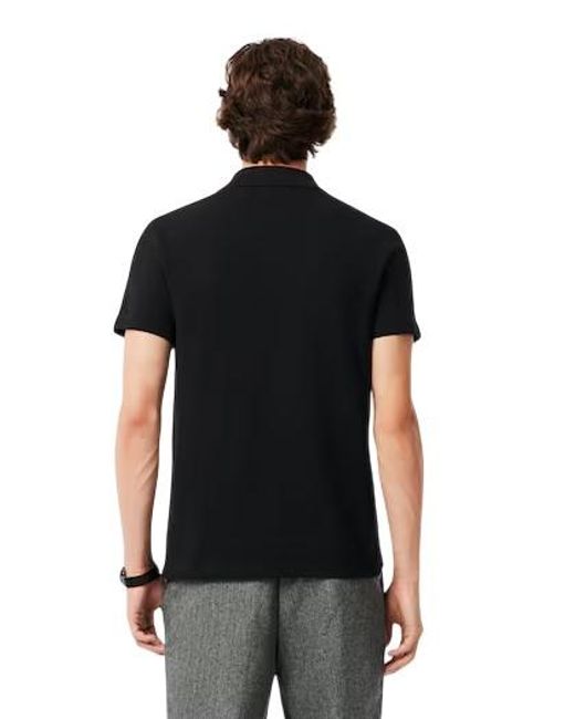 Lacoste Black Regular Fit Polo Shirt, Brand Size 2 (Xs) for men