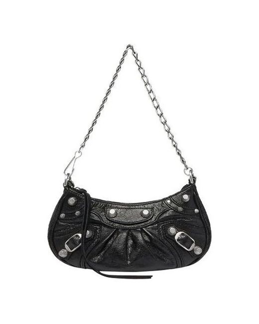 Balenciaga Black Le Cagole Zipped Mini Shoulder Bag