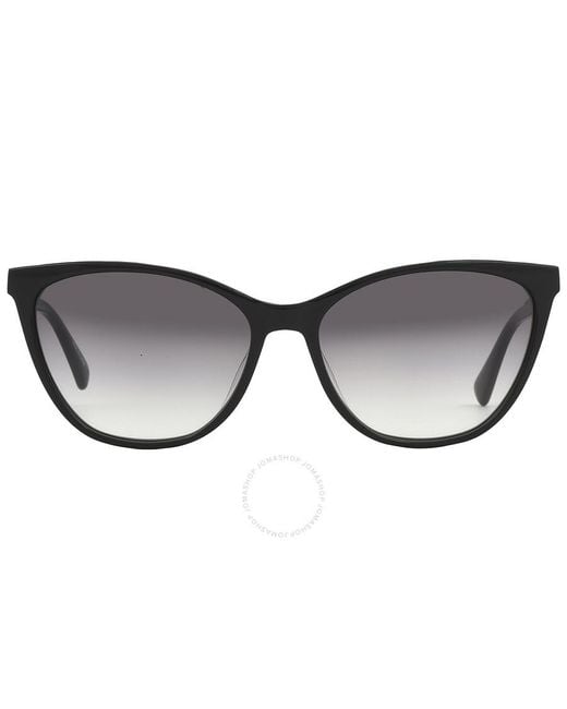Longchamp Women\'s Black Gradient Cat-Eye Sunglasses Longchamp LO659S 001 Cat Eye Shiny Black Sunglasses  main image 3