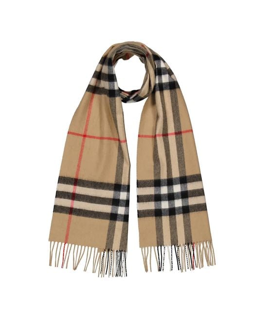 Burberry Natural Archive Giant Check Cashmere Scarf