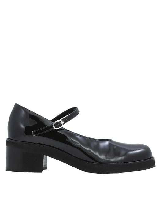 By Far Black Ladies Beth Mary Jane Patent Leather Pumps