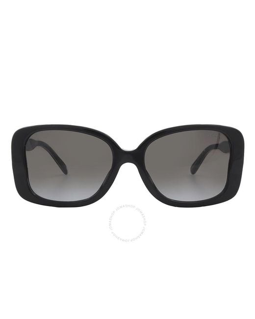 COACH Gray Grey Gradient Butterfly Sunglasses Hc8334u 50023c 53