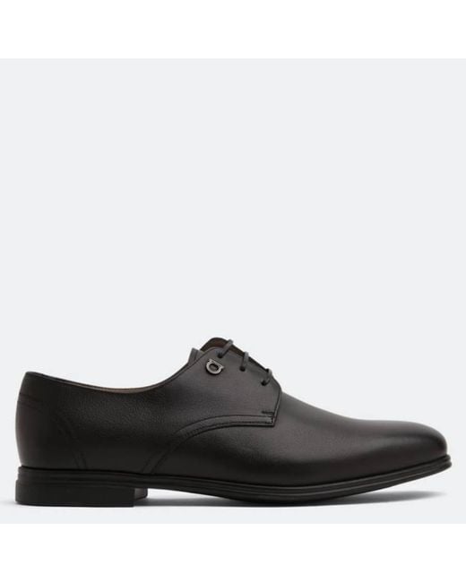Ferragamo Black Spencer Leather Oxford for men