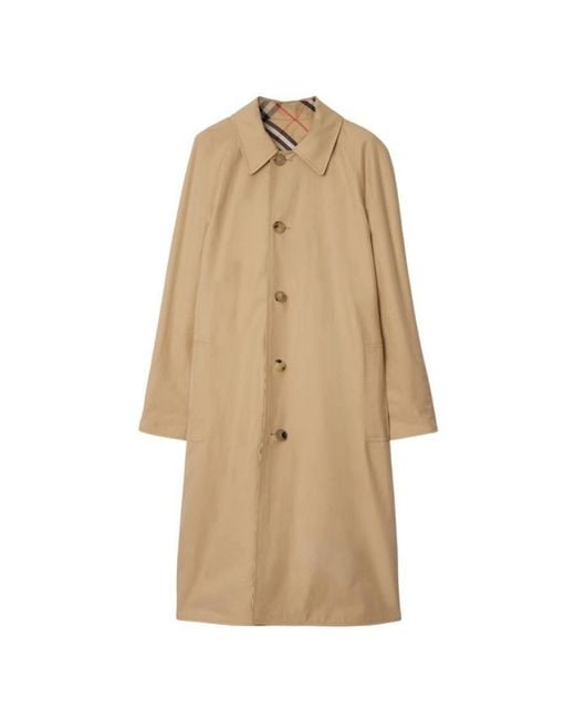 Burberry Natural Reversible Gabardine Car Coat, Brand Size 4 Us