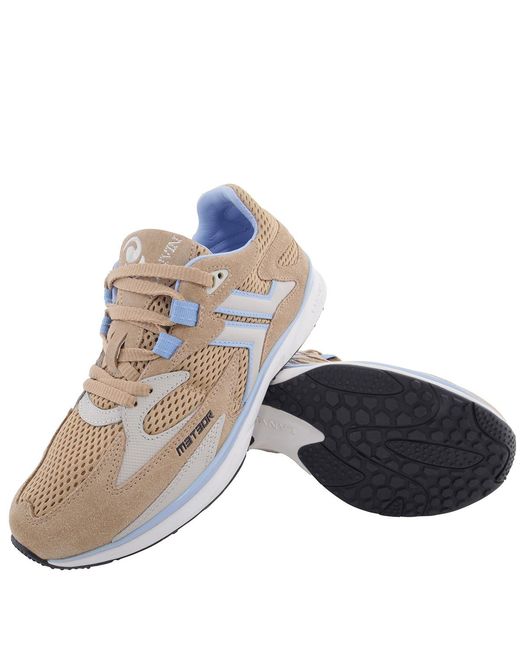 Lanvin Blue Mesh-Panelled Sneakers, Brand Size 38 Us for men