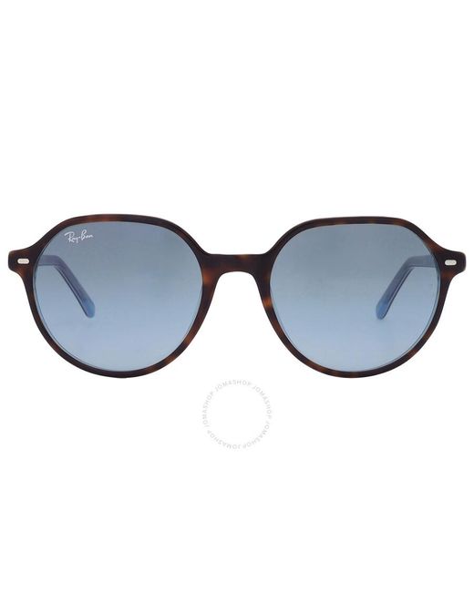 Ray-Ban Thalia Blue Gradient Square Sunglasses Rb2195 13163m 51