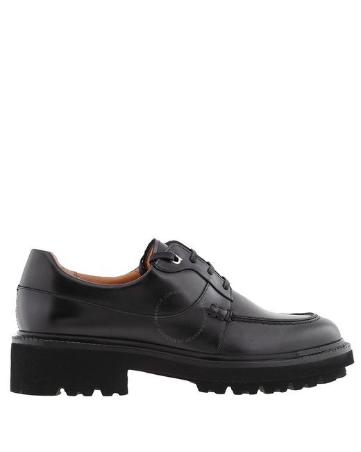 Ferragamo Black Gorin Lace-up Gancini Derby Shoe for men