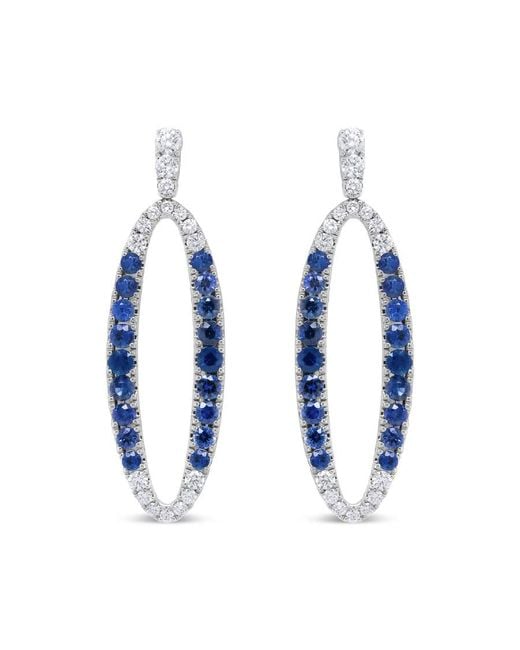 Haus of Brilliance 18k White Gold 1.11 Cttw Blue Round Diamond