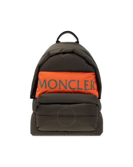 Moncler Orange Down Backpack for men
