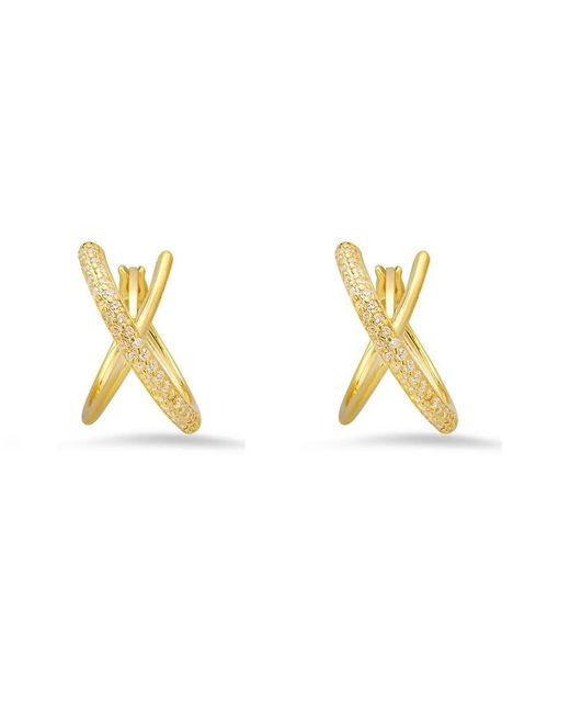 Kylie Harper Metallic 14K Over Cz Hummingbird Stud Earrings for men
