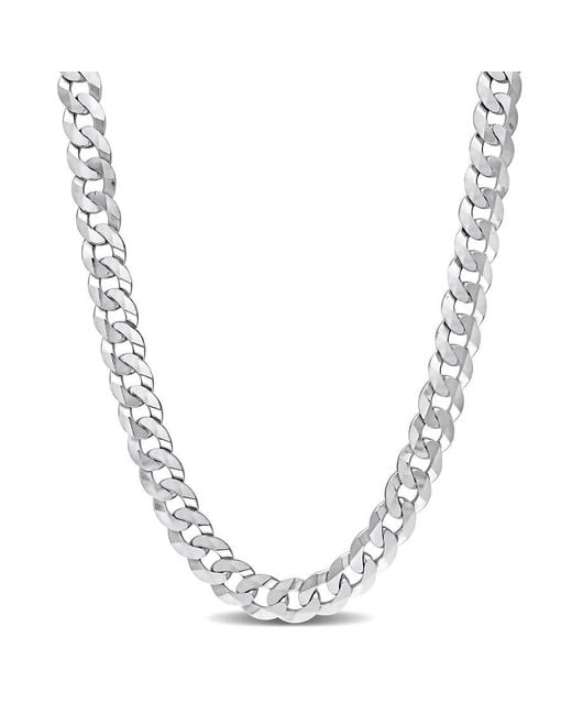 Amour Metallic 10Mm Curb Link Chain Necklace