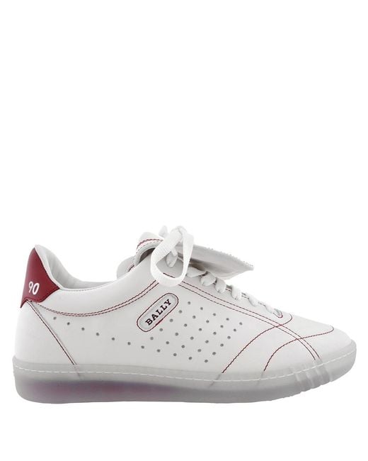 Bally Pink Weldy Low-Top Leather Sneakers, Brand Size 36 Us