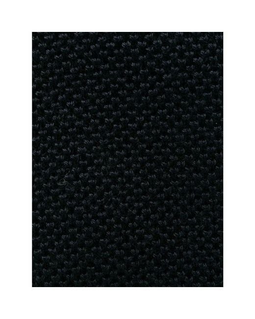 Brunello Cucinelli Blue Dark Knit Textured Tie for men