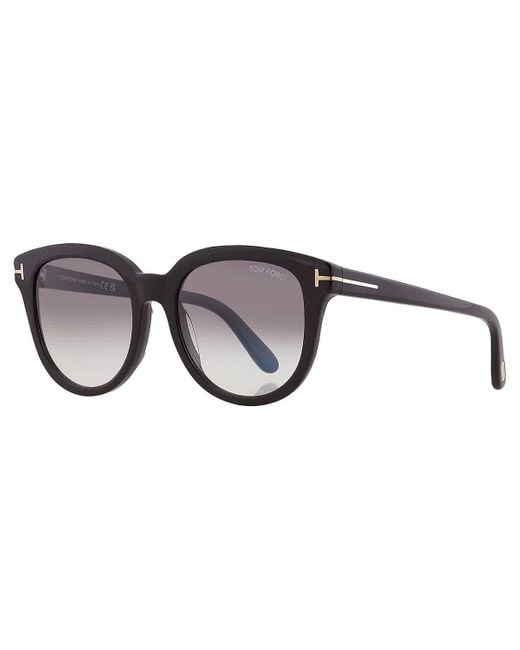 Tom Ford Blue Olivia Smoke Gradient Oval Sunglasses Ft0914 01b 54