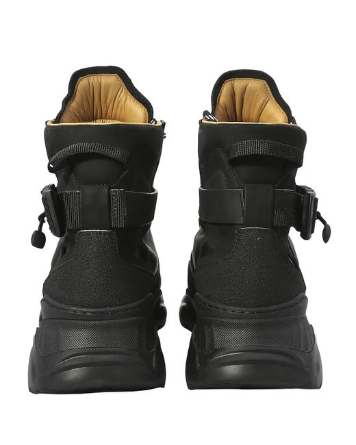 Buscemi Black Kombat High-top Sneakers for men