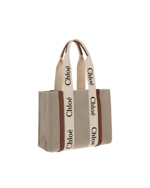 Chloé Natural Chlo Woody Shoulder Bag