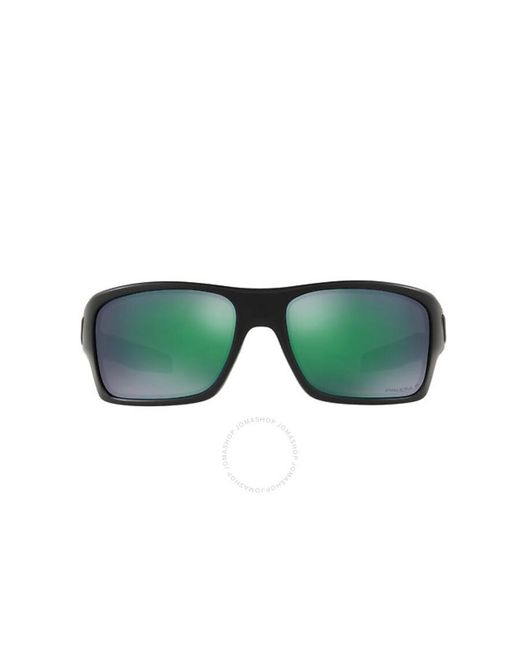 Oakley Green Turbine Prizm Polarized Rectangular Sunglasses Oo9263 926345 63 for men