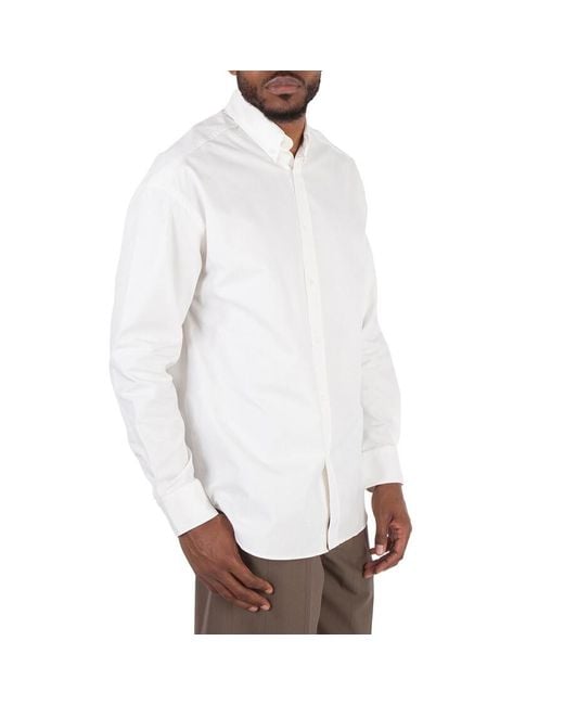Burberry White Long Sleeve Buttoned Up Shirt for men