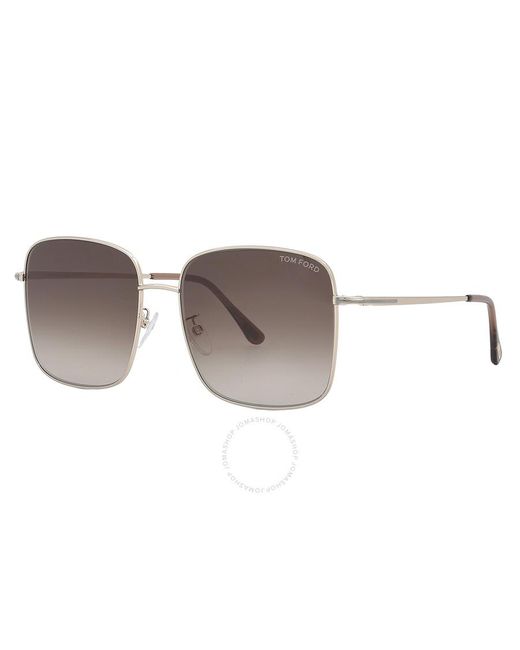 Tom Ford Gray Brown Gradient Square Sunglasses Ft0894-k 28f 59