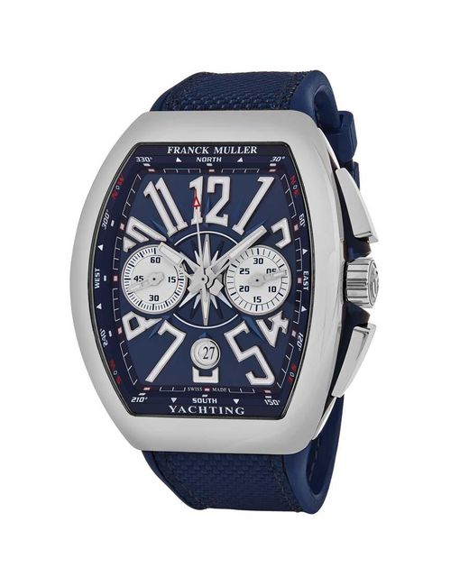 Franck Muller Vanguard Yachting Chronograph Automatic Blue Dial Watch for men
