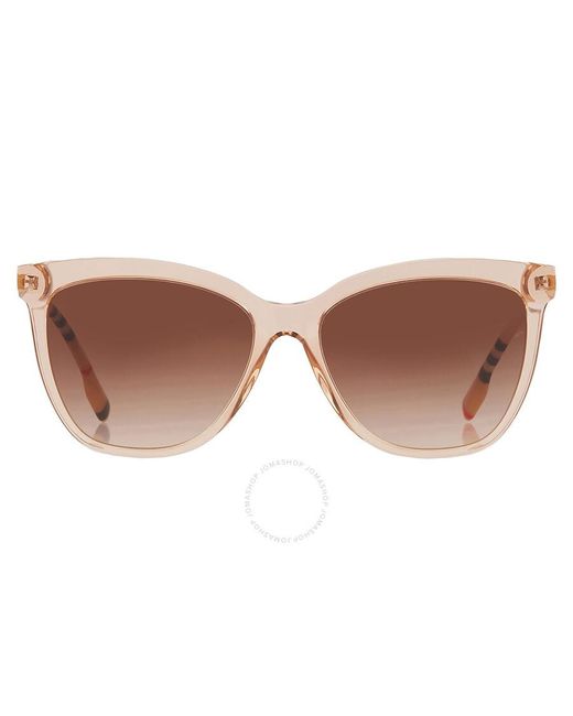 Burberry Black Clare Brown Gradient Butterfly Sunglasses Be4308 400613 56
