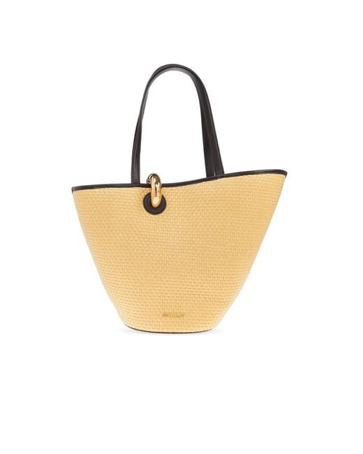 Jacquemus Metallic Bambola Shopper Bag