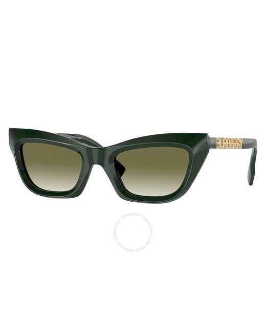 Burberry Green Gradient Cat Eye Sunglasses Be4409 40388e 51