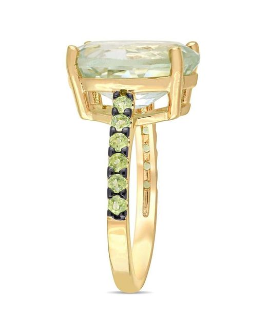 Amour Metallic 8Ct Tgw Quartz Peridot Cocktail Ring