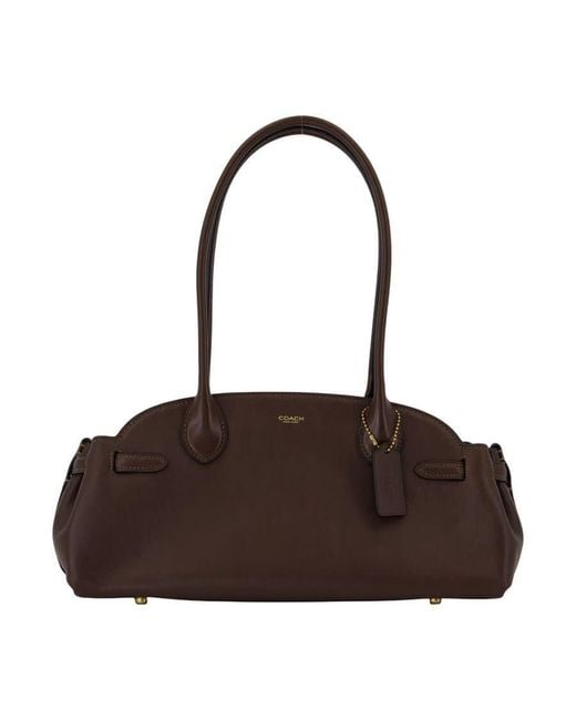 COACH Brown Empire Carryall 34 Shoulder Bag