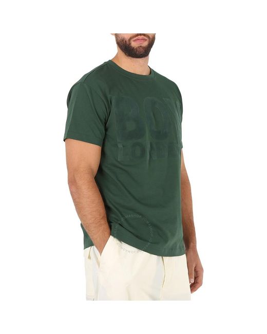 BOY London Green Forest Hemus Flock Cotton T-shirt for men