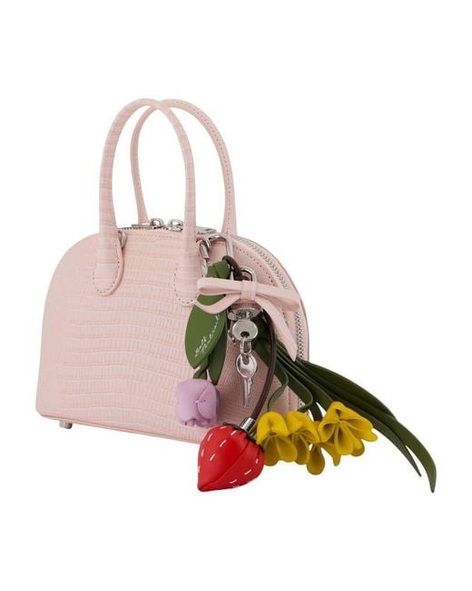 Self-Portrait Pink Self-Portrait Top Handle Bag