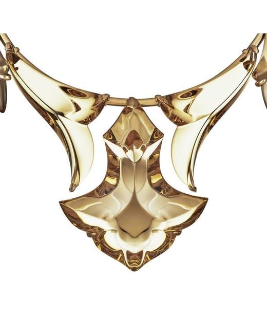 Baccarat Metallic Crystal Pampille Collar Necklace