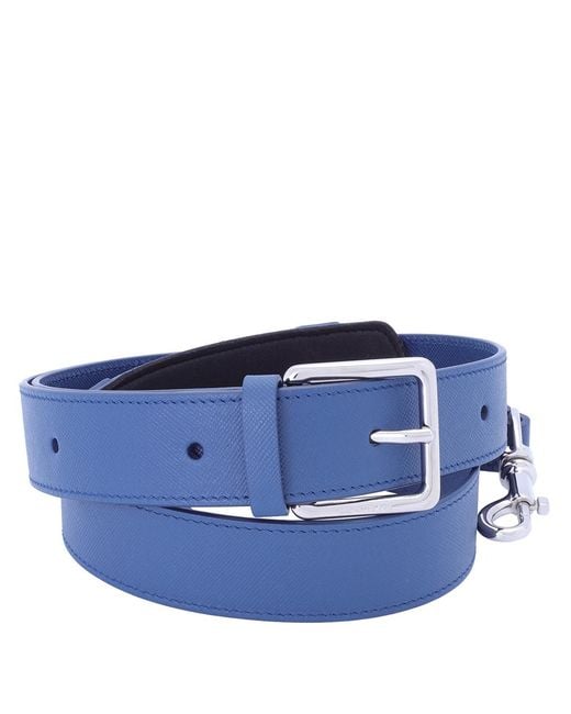 Montblanc Blue Petrol Meisterstuck Leather Shoulder Strap
