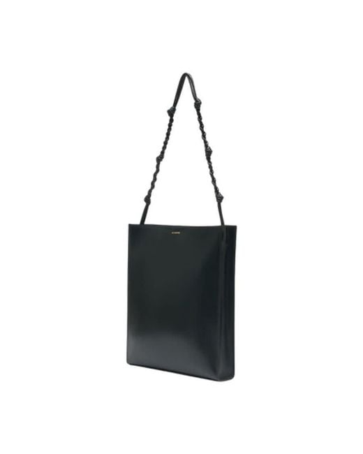 Jil Sander Black Tangle Shoulder Bag