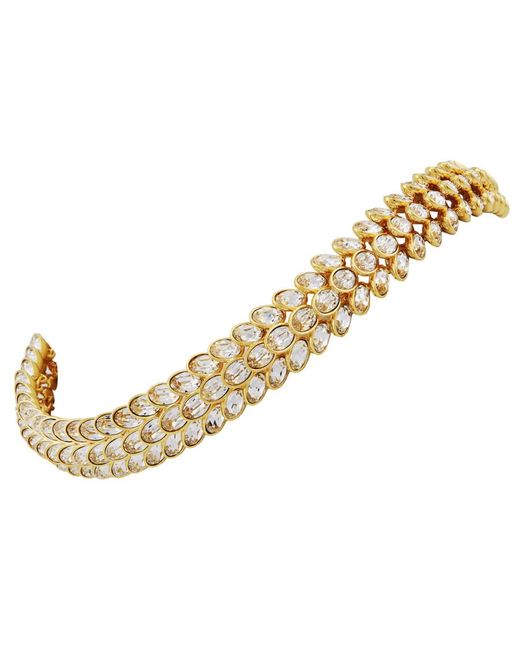 Swarovski Metallic Idyllia Oval Cut Crystal Choker