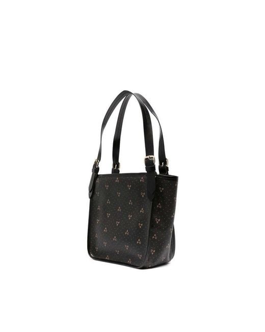 A.P.C. Black Cabas Poppy Small Tote Bag