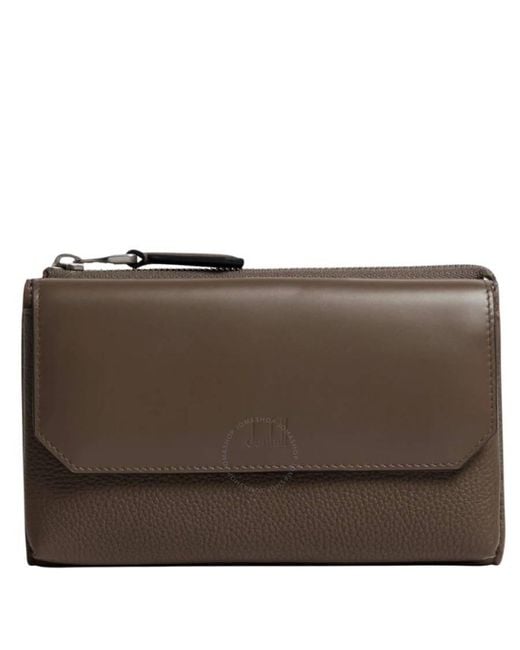 Dunhill Brown 1893 Harness West End Leather Messenger Bag for men