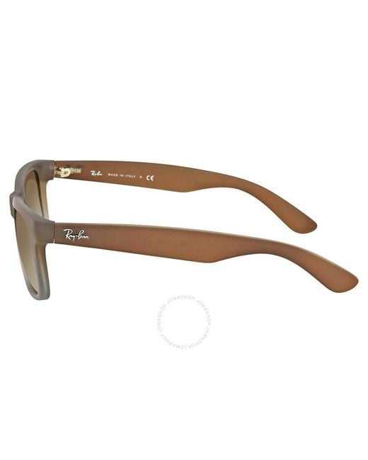 Ray-Ban Brown Justin Green Gradient Sunglasses for men