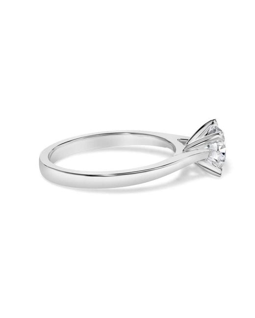 Haus of Brilliance White 14K 1.0 Cttw Round Lab Grown Diamond Eagle Claw 4-Prong Set Solitaire Engagement Ring