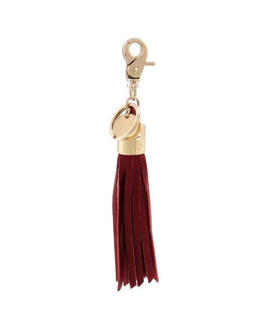 See By Chloé Red Vicky Tassel Keychain