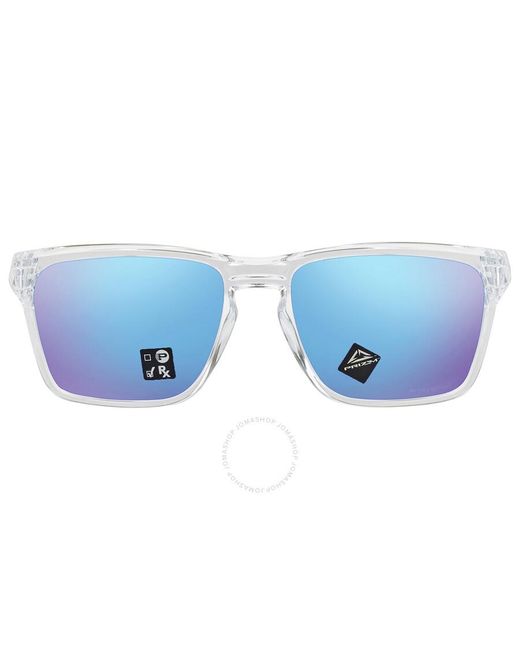 Oakley Blue Sylas Prizm Sapphire Rectangular Sunglasses Oo9448 944804 57 for men
