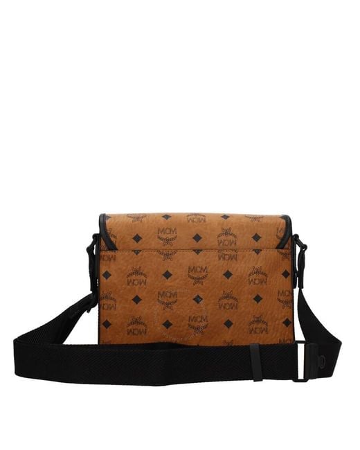 MCM Brown Klassik Messenger Visetos Monogram Bag