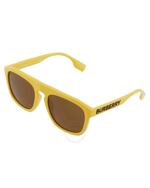 Burberry Multicolor Wren Brown Browline Sunglasses Be4396u 407073 57 for men