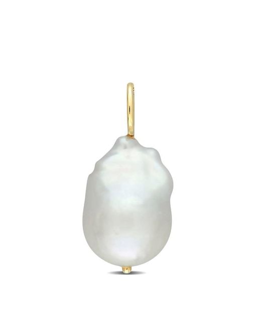 Amour Metallic 13-14Mm Baroque Freshwater Cultured Pearl Pendant