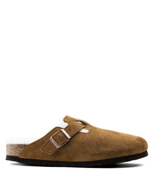 Birkenstock Brown Ladies Mink Boston Shearling Clog, Brand Size 41 Us Size 11